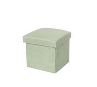 Tabouret Bas Tabouret de Rangement Pliable Portable, Repose-Pieds, Meuble Multifonctionnel for Un Usage Domestique, boîtes Grande capacité pour Maison(Green-L)