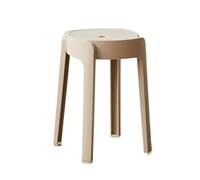 Tabouret Bas Tabouret en Plastique for la Maison, Banc épais, Tabouret Rond, Chaise de Rangement for célébrités sur Internet, empilable for Moulin à Vent pour Maison(E)