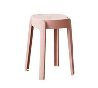Tabouret Bas Tabouret en Plastique for la Maison, Banc épais, Tabouret Rond, Chaise de Rangement for célébrités sur Internet, empilable for Moulin à Vent pour Maison(C)
