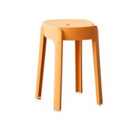 Tabouret Bas Tabouret en Plastique for la Maison, Banc épais, Tabouret Rond, Chaise de Rangement for célébrités sur Internet, empilable for Moulin à Vent pour Maison(A)