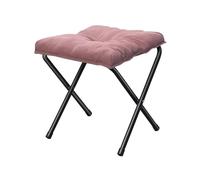 Tabouret Bas Tabouret Repose-Pieds Pliant, Tabouret rembourré for canapé, Petit, Pliable pour la Maison(Pink)