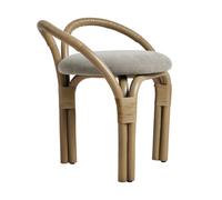 Tabouret Bistra structure olive base rattan olive stained