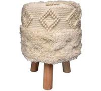 Tabouret Bohème Fait à la Main "Bohist" 50cm Naturel