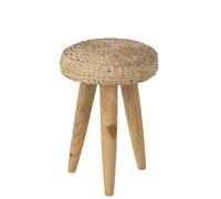 Tabouret bois blanc h.40cm