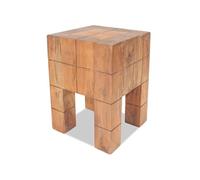 Tabouret bois d acajou massif