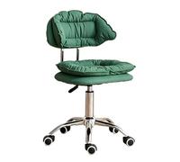 Tabouret Bureau Roulette Ergonomique Hauteur Réglable 46-60 cm Coiffeuse | Tabouret Roulant Atelier Rotation à 360°, Tabouret Roulant Garage pour Salon de Manucure, Salon de Beauté(Metallic)