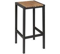 Tabouret Carré de Bar - x 2 - Hauteur 750 mm - Bolero Noir/marron G
