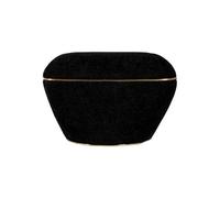 Tabouret Carré Déco "Contessa" 60cm Noir & Or