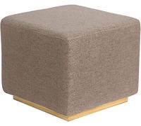 Tabouret carré moderne avec assise rembourrée en mousse, design compact pour les petits espaces, pouf polyvalent pour salon, chambre à coucher, bureau, élégant et confortable