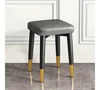 Tabouret carré moderne empilable en similicuir bleu multifonction pour cuisine, salle de classe, salon, séminaire, 30 x 30 x 45 cm
