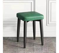 Tabouret carré moderne empilable rembourré en similicuir multifonction pour cuisine, salle de classe, salon, séminaire, compact, 30 x 30 x 45 cm (12 x 12 x 18 cm)