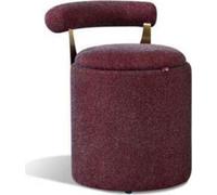 Tabouret Chambre Rouge Nouveau Créatif Moderne Design Meubles Luxe Acier Inoxydable Textile