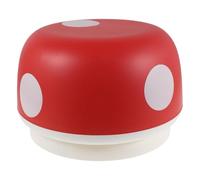 Tabouret Champignon pour Garçon et Filles, 7 Pouces, PP Antidérapant Rouge | Design Cartoon Ludique, Léger et Portable, Facile à Nettoyer, pour Couloir et Chambre
