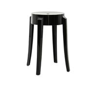Kartell Tabouret Charles Ghost 46cm noir H x Ø 46x27cm