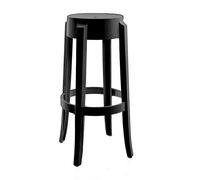 Kartell Tabouret Charles Ghost 75cm noir H x Ø 75x27cm