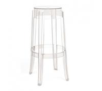 Kartell Tabouret Charles Ghost 75cm transparent H x Ø 75x27cm