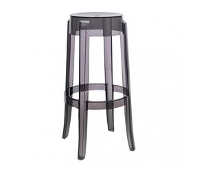 Tabouret Charles Ghost 75cm H x Ø 75x27cm