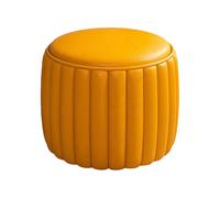 Tabouret Citrouille Pouf Repose-Pieds, Petit Siège Bas pour Canapé Salon, Banc à Chaussures et Tabouret d'entrée, pour Salon, Chambre, Maison (F 30x30cm)