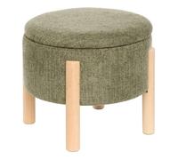 Tabouret coffre Elki D45,5 cm chenille kaki Atmosphera