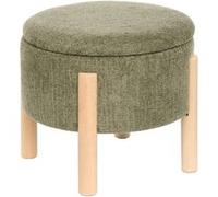 Tabouret coffre Elki D45,5 cm chenille kaki Atmosphera