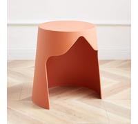 Tabouret Compact Empilable en Plastique, Petit Tabouret Seau Multi-usages, Facile à Ranger et à Nettoyer, Adapté à la Maison, au Restaurant et aux environnements Extérieurs(Orange)