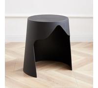 Tabouret Compact Empilable en Plastique, Petit Tabouret Seau Multi-usages, Facile à Ranger et à Nettoyer, Adapté à la Maison, au Restaurant et aux environnements Extérieurs(Black)