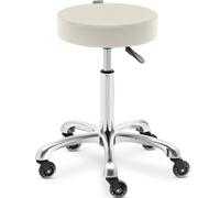Tabouret cosmétique à roulettes, charge maximale 150 kg, WORCESTER - beige