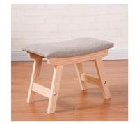 Tabouret Court Tabouret Bas Chinois en Noyer Noir, Maison Zen, Banc Bois Massif Pur, Table Basse, Long et Petit Tabouret carré(01)