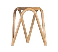 Tabouret Court Tabouret Nordique créatif en Bois Massif, Tabouret Rond empilable Moderne for la Maison, Bas for Salon, Table à Manger, Original(Wood Color)