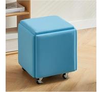 Tabouret cube gigogne 5 en 1, ottoman amovible, fauteuil roulant avec roulettes pivotantes, tabouret empilable pour salon, chambre à coucher, salle à manger