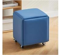 Tabouret cube gigogne 5 en 1, ottoman amovible, fauteuil roulant avec roulettes pivotantes, tabouret empilable pour salon, chambre à coucher, salle à manger