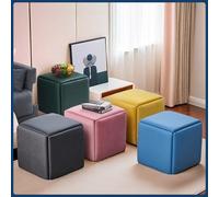 Tabouret Cube multifonctionnel Rubik-pouf de rangement 5 en 1, serve comme Table basse, banc de salle à manger et à chaussures, Style nordique, silla Jaune