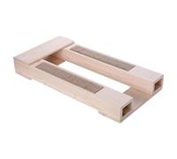 Tabouret d'accouplement pour chat à pattes courtes en bois, 55 x 27,5 x 8 cm, confort amélioré, compagnon compact et anti-ennui pour chats d'intérieur