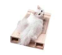 Tabouret d'appariement pour chat, tabouret de couplage pour chat, pieds courts, en bois pour chatons femelles, tapis Sctratcher | Petit et moyen pour chat de petite et moyenne taille, compagnon