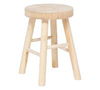 Atmosphera – Tabouret d'appoint Nyar – Paulownia D28x41cm – Beige