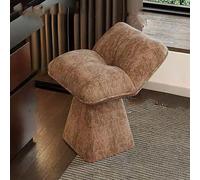 Tabouret d'appoint rembourré avec dossier, design compact pour les petits espaces, idéal pour la chambre à coucher et la salle à manger
