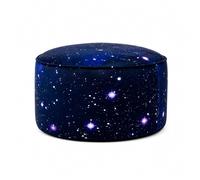 Tabouret d'assise LUMALAND pouf rond multicolore ø45 cm coussin d'assise tabo...