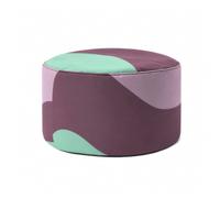 Tabouret d'assise LUMALAND pouf rond multicolore ø45 cm coussin d'assise tabo...