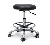 Tabouret d'assistant dentaire ergonomique avec accoudoirs rotatifs à 360 degrés et hauteur réglable pour un confort de bureau médical