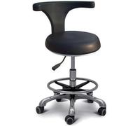 Tabouret d'assistant dentaire ergonomique pivotant à 360° et hauteur réglable pour une assise confortable pendant les procédures