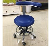 Tabouret D'Assistant Dentaire Professionnel Avec Accoudoir Rotatif À 360 ° Et Selle En Cuir Pu Réglable En Hauteur, Chaise De Dentiste Confortable Pour Une Utilisation En Salon, C1, Taille Unique