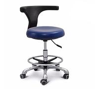 Tabouret d'assistant dentaire professionnel avec rotation à 360 °, accoudoir réglable en hauteur et cuir PU, chaise de salon confortable pour dentiste bureau