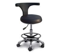 Tabouret d'assistant dentaire rotatif en cuir, tabouret de selle de salon réglable en hauteur pour chaise de dentiste - Tabouret médical (B2)