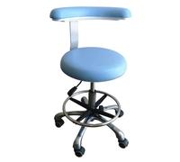 Tabouret d'assistant dentaire - Rotation à 360 ° - En cuir synthétique - Hauteur réglable pour salon de coiffure