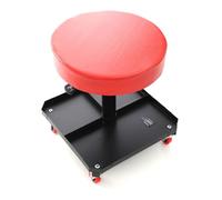Tabouret D'Atelier Fauteuil Pivotant 360° Banc En Aluminium 136 Kg Roues