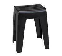 Tabouret De Bain Kumba Wenko Design Moderne De Haute Qualité, Charges Jusqu'à 120 Kg, Idéal Pour sélle De Bain & Wc, Plastique, 38x47x32 Cm, Noir