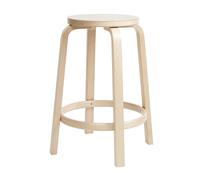 Tabouret de bar 64 structrue laqué claire 65cm clear lacquered solid birch base