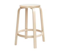 Tabouret de bar 64 structrue laqué claire 65cm clear lacquered solid birch base