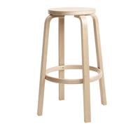 Tabouret de bar 64 structrue laqué claire 75cm clear lacquered solid birch base