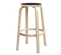 Tabouret de bar 64 structrue laqué claire 75cm clear lacquered solid birch base